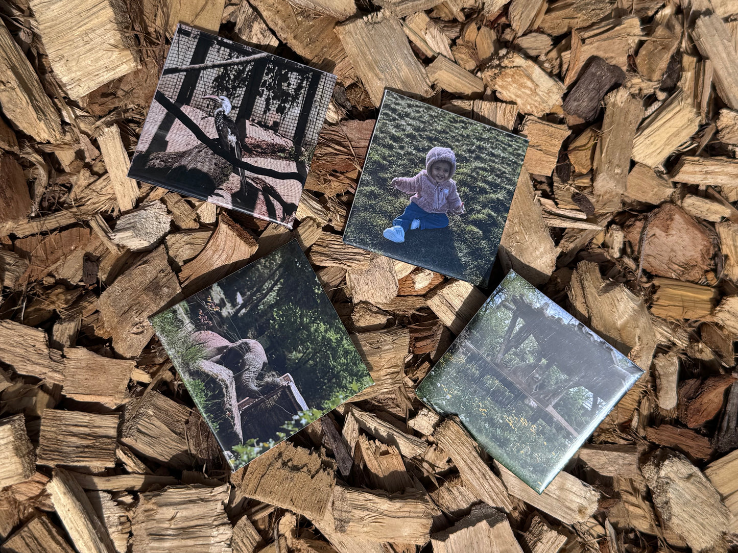 Magnet carré personnalisé – (6,35x6,35cm) – Idée cadeau