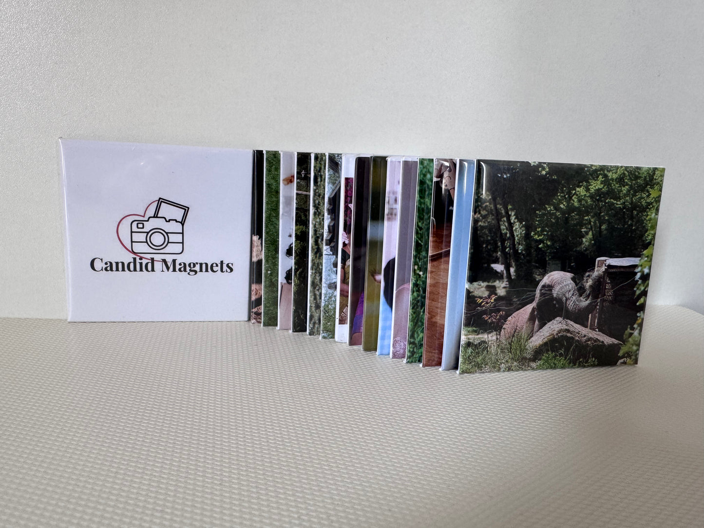 Lot de Magnets Carrés Personnalisés – Format 6,35 cm x 6,35 cm