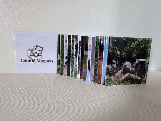Lot de Magnets Carrés Personnalisés – Format 6,35 cm x 6,35 cm